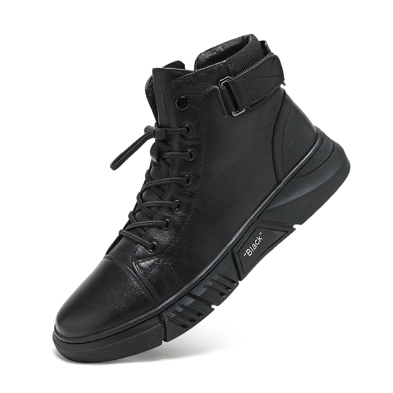 Picture of 2023 Cross-border Explosions plus size Fashion Martin Boots Men's British Men's Boots fleece-lined Warm High-top Men's Casual Leather Boots