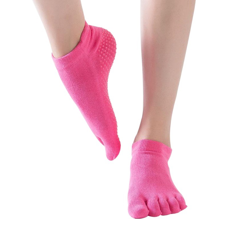 Manufacturer Wholesale Cross-Border Professional Digging Yoga Socks Non-Slip Open Toe Backless Toe Socks Yoga Socks Sports Socks