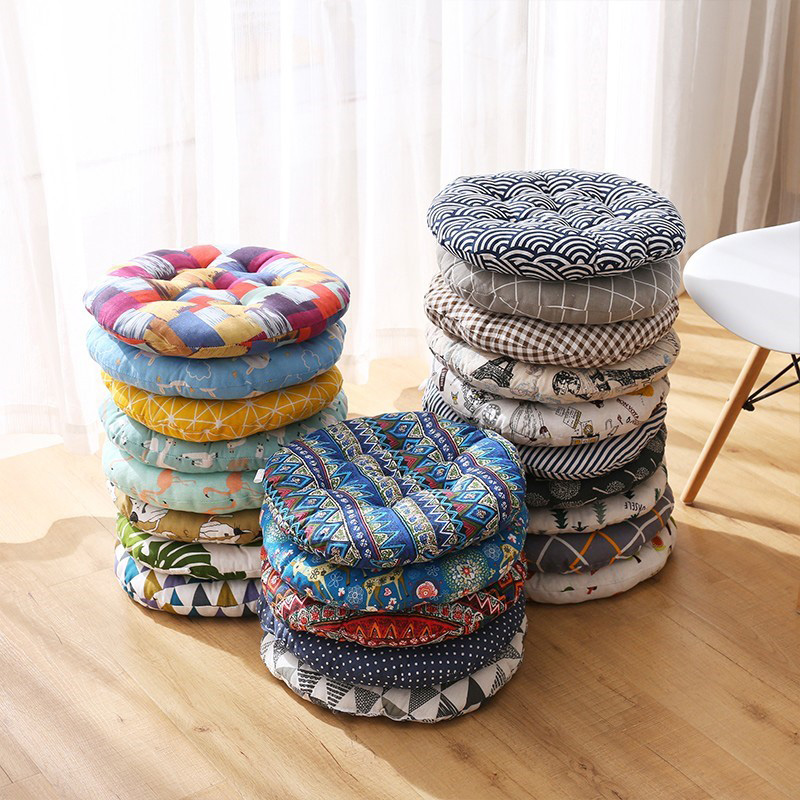 Round Thickened Cushion Computer Chair Cushion Office Student Stool Dining Table Butt Cushion Soft Household Floor