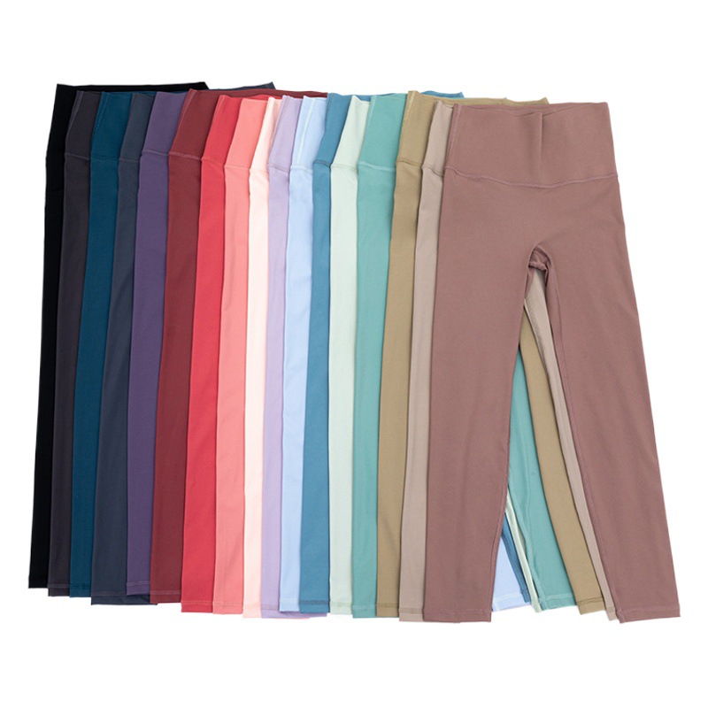 Large size yoga clothing wholesale high waist hip naked feeling running sports pants tights dance yoga pants fitness pants women