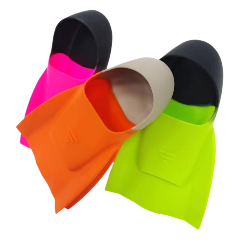Silicone Flipper Swimming Training Short Flipper Snorkeling Freestyle Children Flipper Pod Adult Diving Professional Flipper