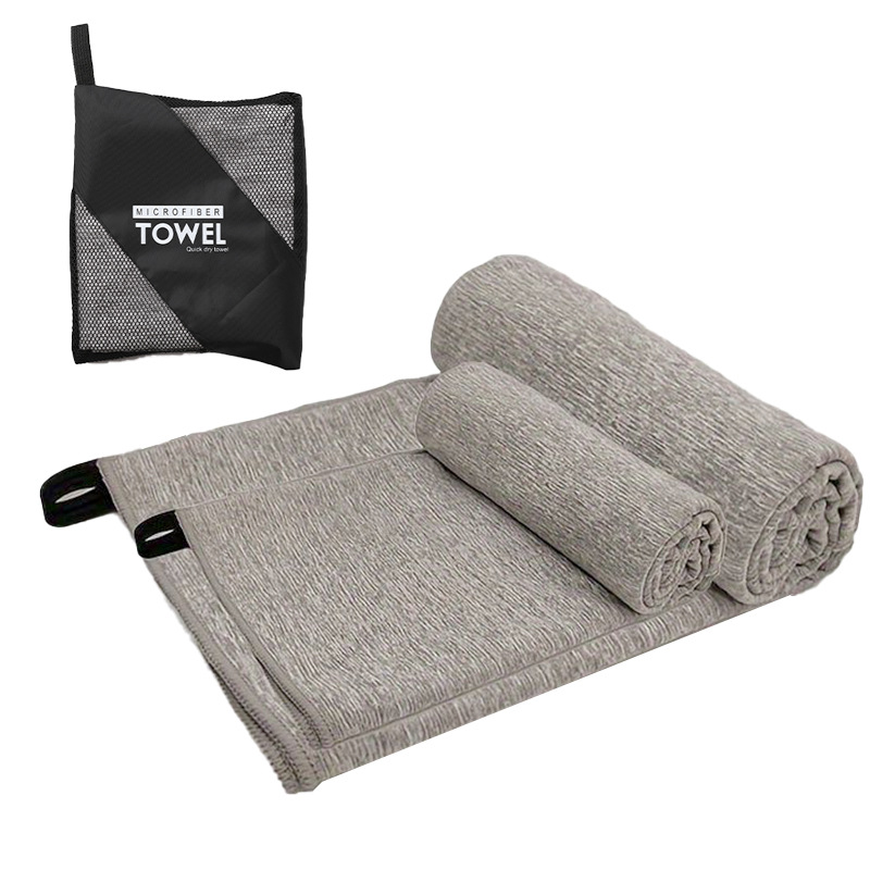 Picture of Quick-Drying Beach Towel Multi-Color Portable Quick-Drying Fitness Sports Towel Outdoor Beach Towel Mesh Bag