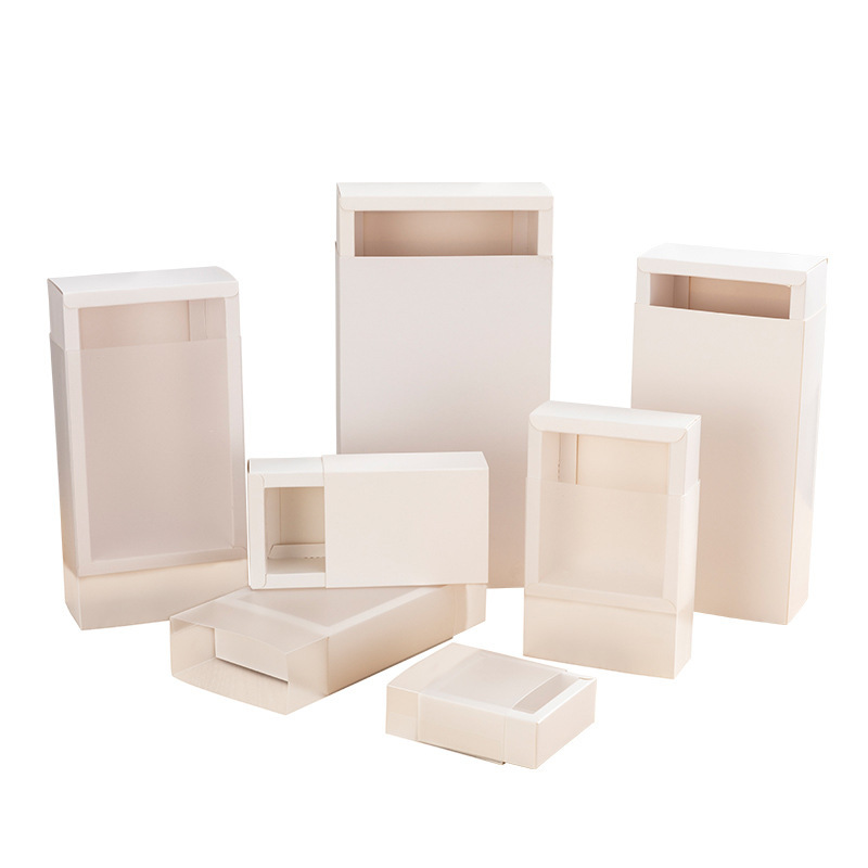 Picture of Kraft Paper Box Pvc Frosted Packaging Box Transparent Underwear and Socks Gift Box Tea Flower Tea Gift Box Customization Event