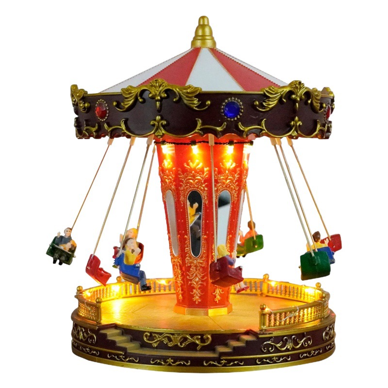 Anyou Rotating Flying Chair Music Box Birthday Gift Playground Creative Ornaments Holiday Decoration Gifts