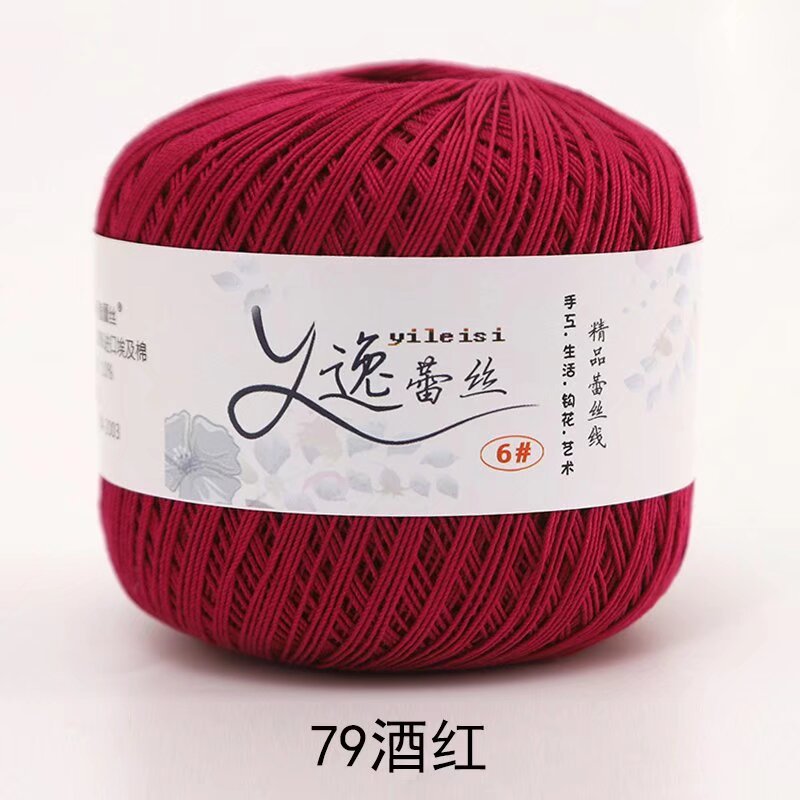 Picture of No. 6 Lace Thread High Twist Cotton Crochet Thread DIY Hand Knitted Irish Summer Thin Thread Material Package
