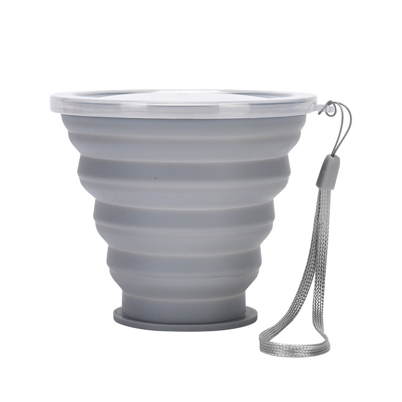Picture of Silicone Foldable Cup, Large Diameter 320ml, Round Portable Cup, Factory Direct Sales Silicone Foldable Cup
