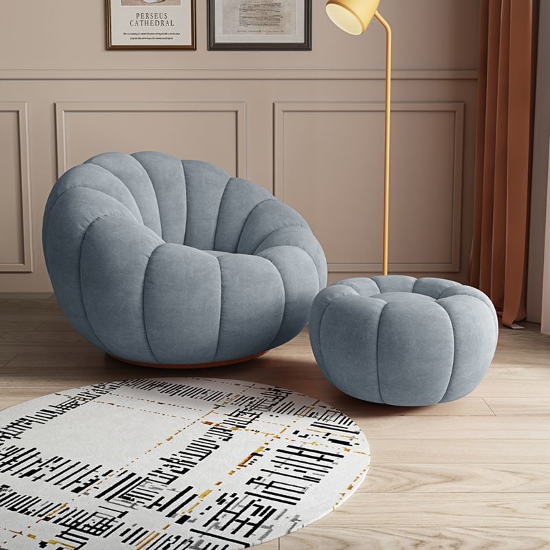 Picture of Internet celebrity pumpkin lazy sofa, single and double sofa chair, lambswool sofa balcony, swivel lounge chair, can lie down and sleep