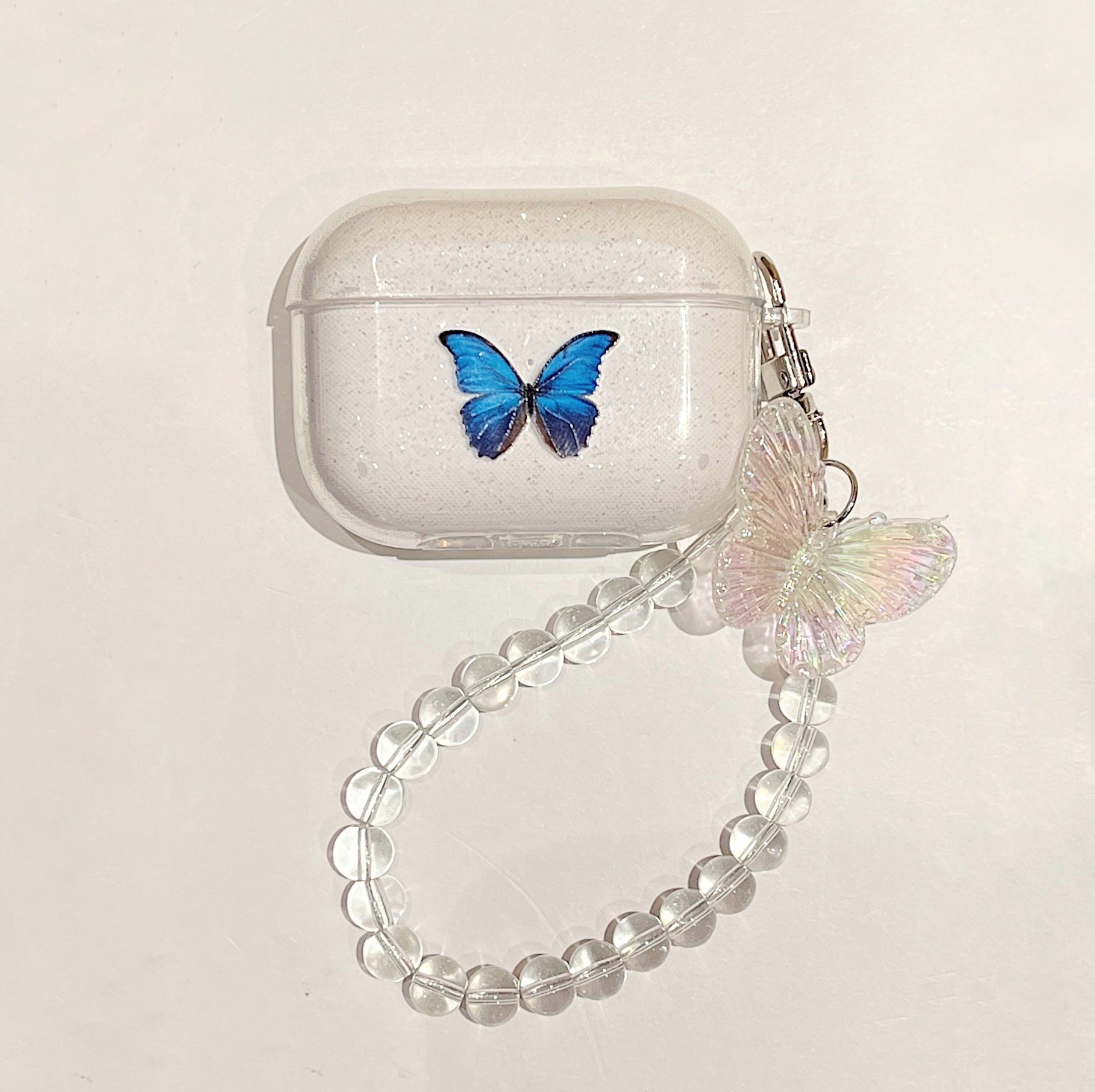 Picture of Glitter Butterfly Printed airpods Pro2 Apple 2 Generation Bluetooth Headphone Case airpods 3 Protective Shell