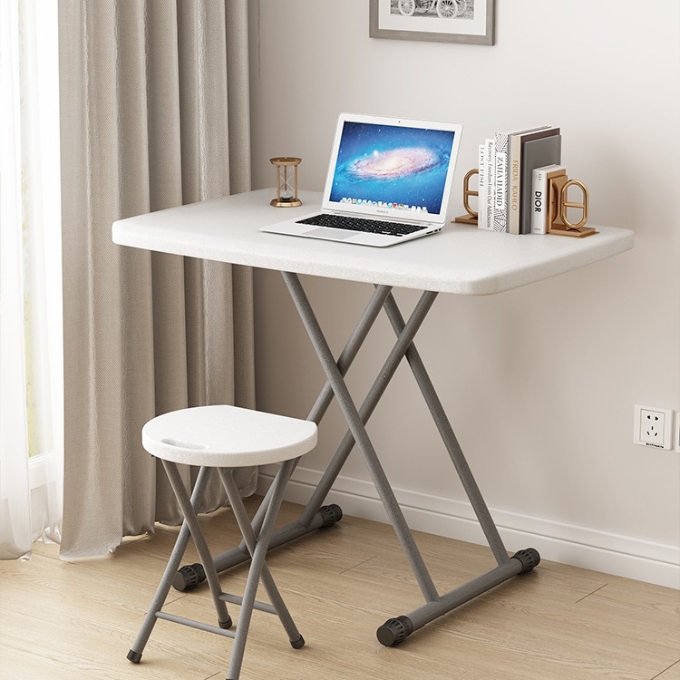 Simple Plastic Foldableing Table Household Small Table Kidsren's Learning Dining Table Liftable Portable Outdoor Computer Desk