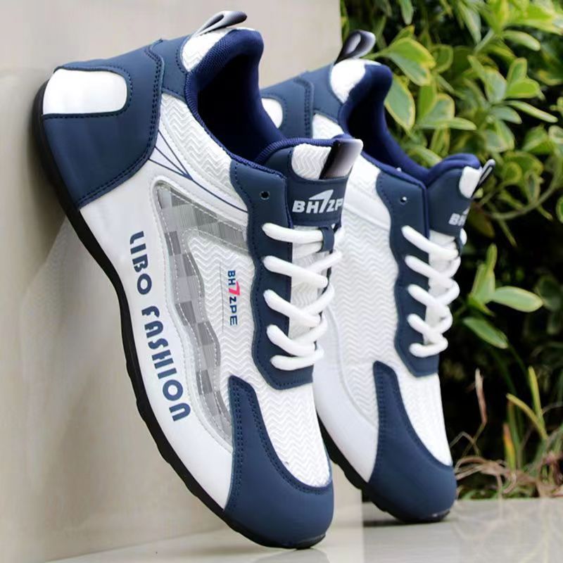 2024 New Spring and Autumn Men's Shoes All-match Torre Shoes Mesh Casual Shoes Leather Sports Running Shoes Autumn and Winter Cotton Shoes