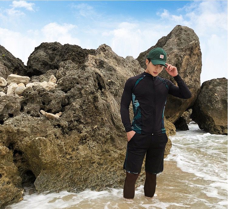 Picture of Wetsuit Korean New Split Long-Sleeved Swimsuit Snorkeling Wetsuit Sun Protection Couple Pants Surfing Suit Swimsuit