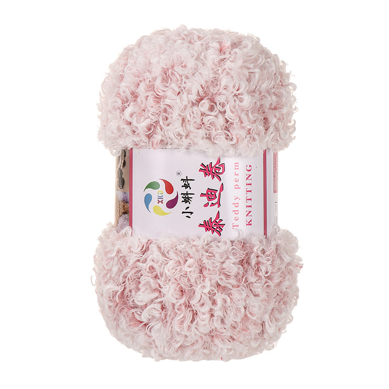 Picture of Wholesale Teddy Curly Wool Loop Thread Handmade DIY Loop Velvet Crochet Thread Hand Knitted Scarf Doll Thread