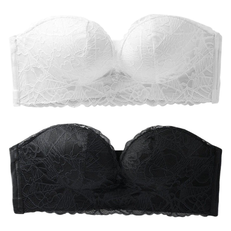Dress Strapless Non-slip bra Small Chest Push-up bra Strapless Wrapping bra Beautiful Back Invisible Seamless Underwear for Women