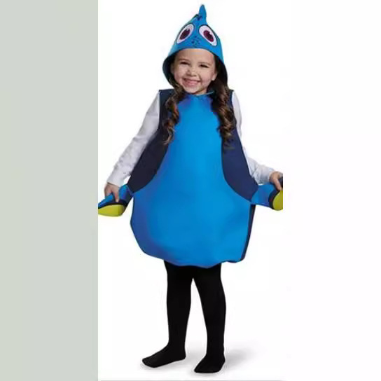 Foreign Trade New Halloween Children Dolly Fish Clown Fish Costume cosplay Animation Performance Costume