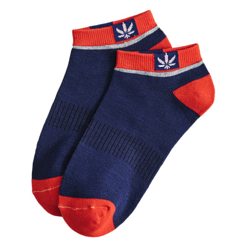Socks men's ins trendy sports spring and autumn thin socks sweat-absorbent deodorant cotton socks summer breathable boat socks wholesale