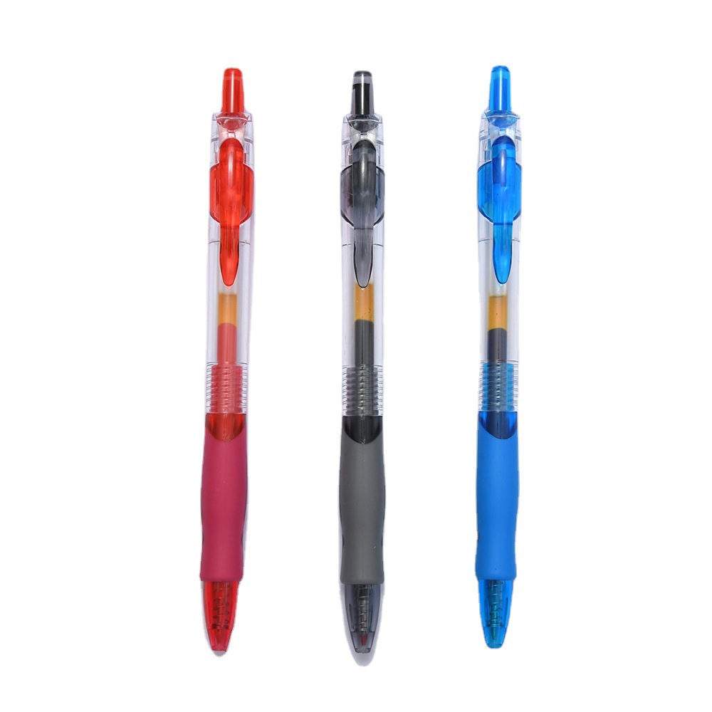 Picture of 1008 Press-Type Gel Pen Black and Red Signature Pen Office Student Stationery Portable Quick-Drying Ink