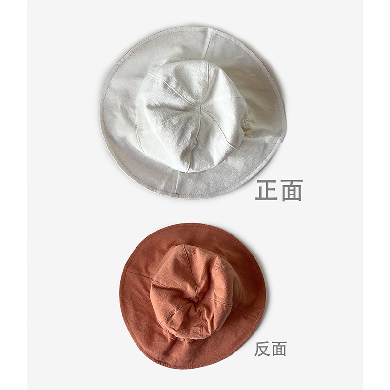 Picture of Baby hat spring and summer thin sun-proof sun-proof striped fisherman hat Korean style trendy children's travel all-match basin hat