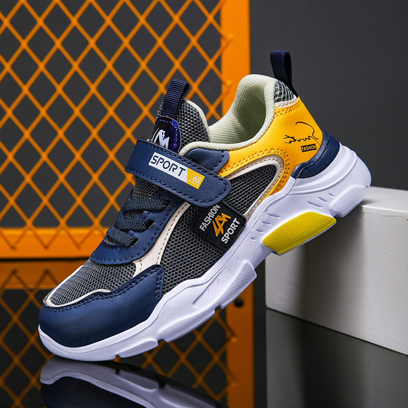 Picture of Sneakers Sports Walking Shoes Boys Zhongda 2024 Net Leather Shoes Casual Shoes Casual Children's Shoes Boys Running New