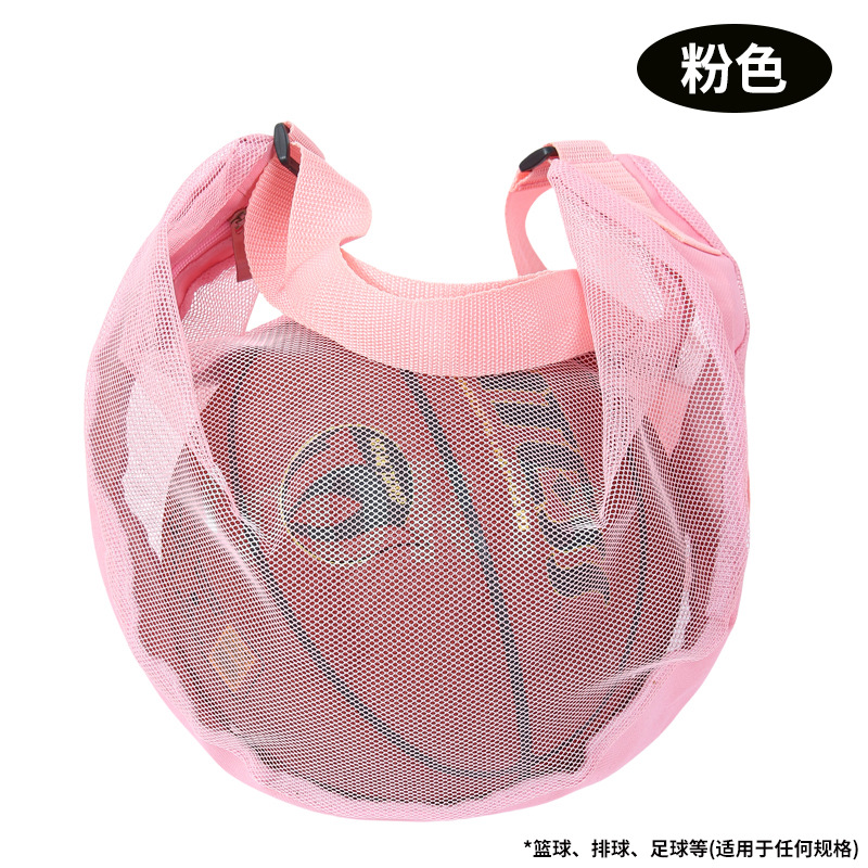 Picture of Basketball Bag Single Shoulder Diagonal Volleyball Football Sports Storage Bag Large Capacity Portable Mesh Bag Universal for Men and Women