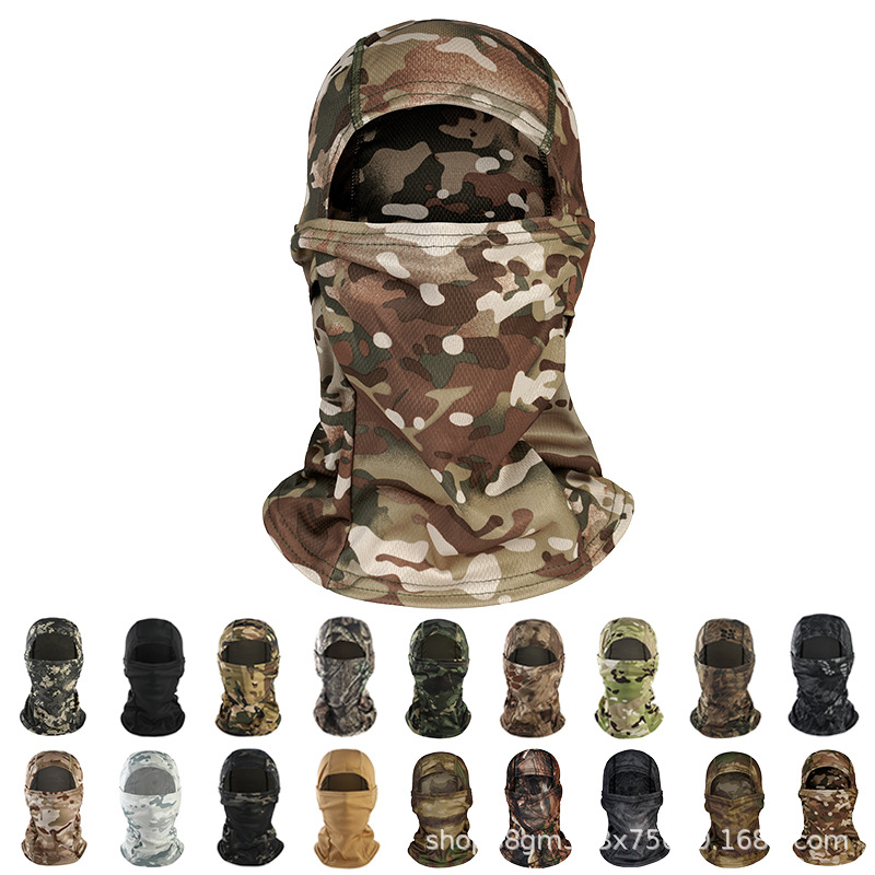 Picture of Cross-border Motorcycle Headgear Outdoor Dust-proof Drying Riding Mask Balaclava Hat Summer Tactical Camouflage Mask