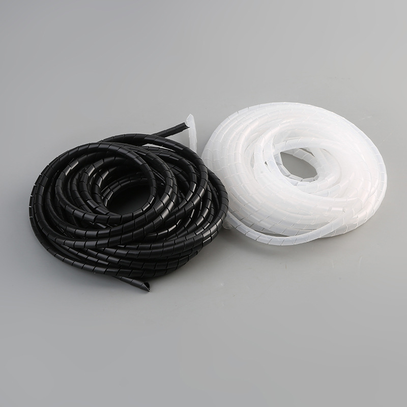 Picture of Factory insulated winding pipe power wire storage wrapped wire PE storage wire harness spiral protection wire organizer Bobbin