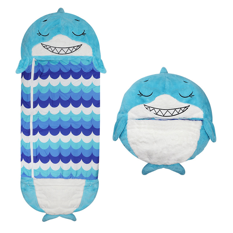 Picture of Cross-Border Children's Sleeping Bag Customized Cartoon Anti-Kicking Animal Sleeping Bag Amazon Quilted Anti-Kick Storage Sleeping Bag for Older Children