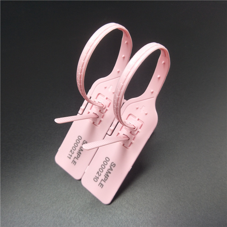 Picture of Junyue disposable double buckle plastic seal wholesale plastic seal lock anti-theft buckle high-end anti-counterfeiting plastic lead seal