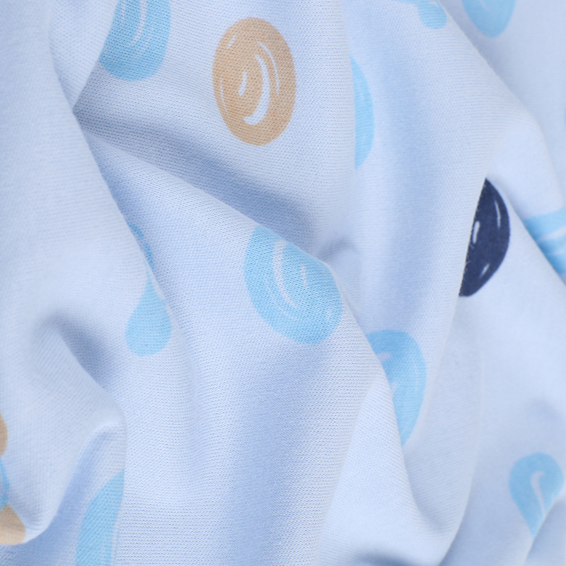 Picture of Combed Cotton Printed Cloth Cotton Wool Printed Knitted Double-sided Cloth Autumn and Winter Climbing Clothes Pajamas Baby Fabric