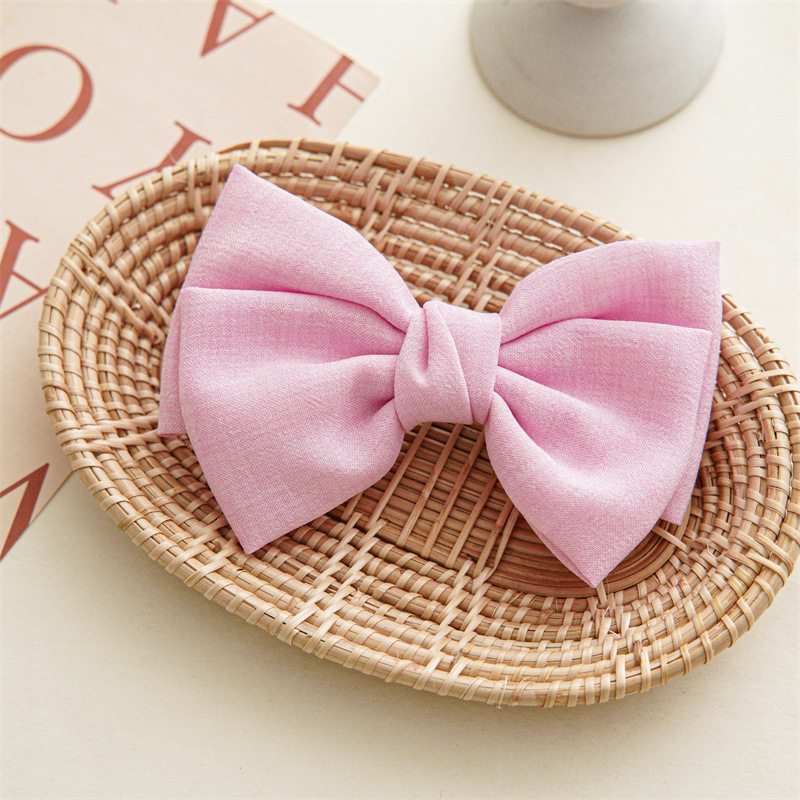 Picture of Headwear New Hairpin Knotted Bow Hairpin Women's Fabric Spring Clip Hairpin Wholesale Ready-Made Accessories