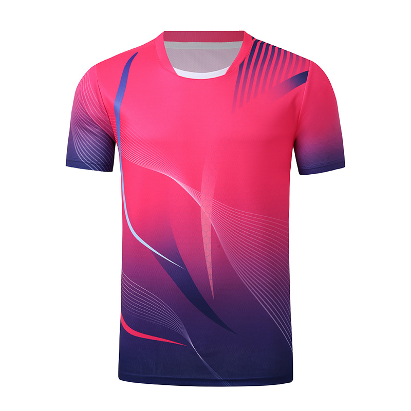 Picture of Badminton clothes sports suit women's quick-drying breathable tennis clothes men's table tennis competition training volleyball clothes printed logo