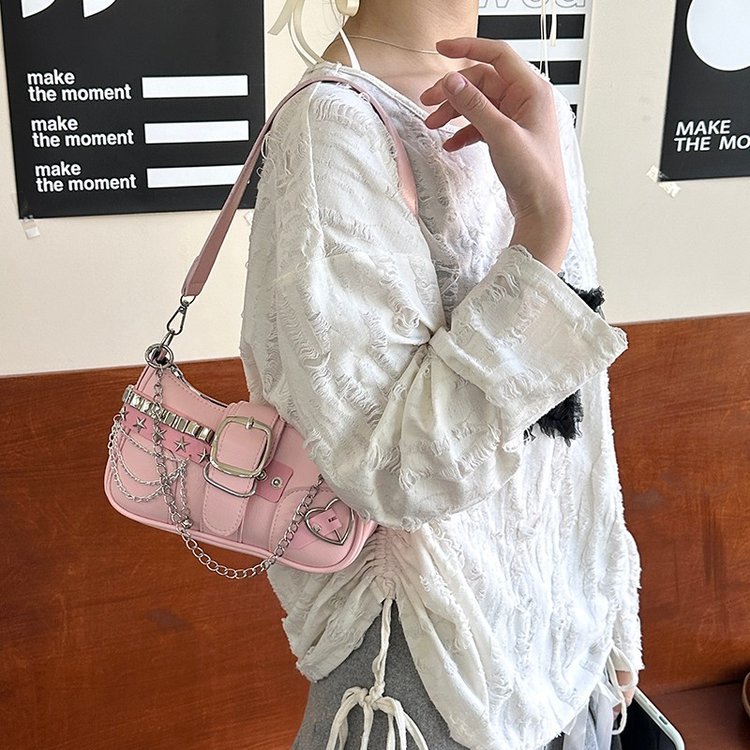 Picture of Niche Trendy Millennium Spice Girl Bag Women's 2024 New Simple Casual Handbag Retro Shoulder Underarm Bag