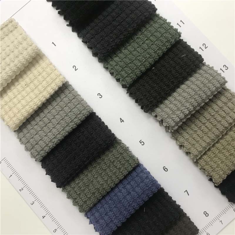 Wash-free high-elastic 8-pit corn corduroy 48 color spot supply jacket set fabric 1351227