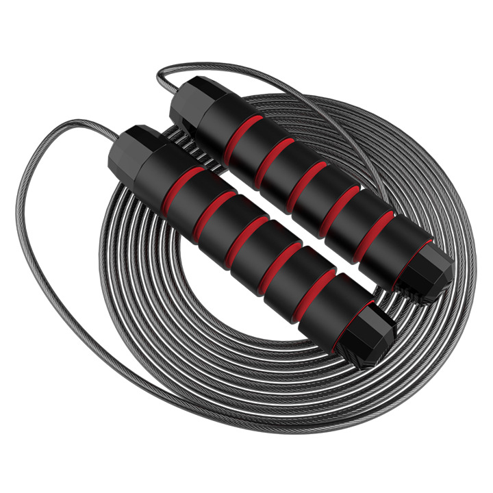 Picture of Steel wire rope skipping wholesale fitness exercise weight-bearing training rope skipping primary and secondary school students high school entrance examination racing rope skipping sporting goods