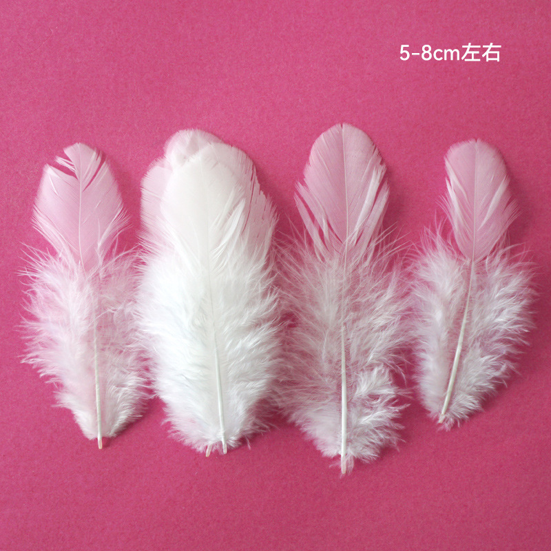 Picture of Colorful Small Feather Turkey Feather DIY Crafts Jewelry Decoration Wave Ball Gift Box DIY Filling Material