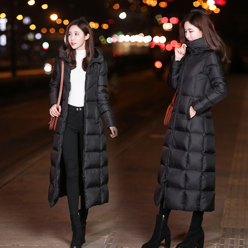 Picture of Cross-Border 2025 New Off-Season down Cotton Coat, Slim Fit, Thickened, Knee-Length Long Women's Cotton Coat, Winter Cotton Jacket
