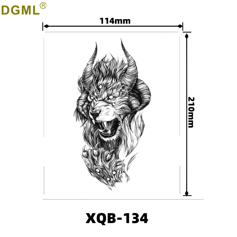 Picture of Children's cartoon flower arm sticker half arm full arm pink pig funny cross-border Henna creative color tattoo sticker wholesale