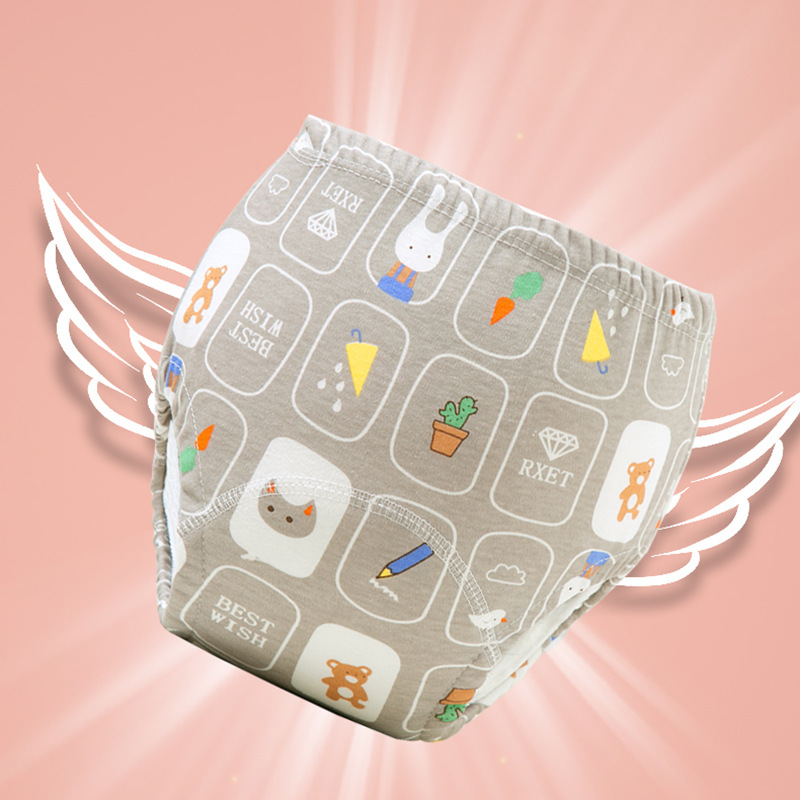 Picture of Toilet Training Pants Diaper Pants Baby Summer Diaper Pocket Universal Gauze Diaper Wet Artifact Washable Diaper Pants