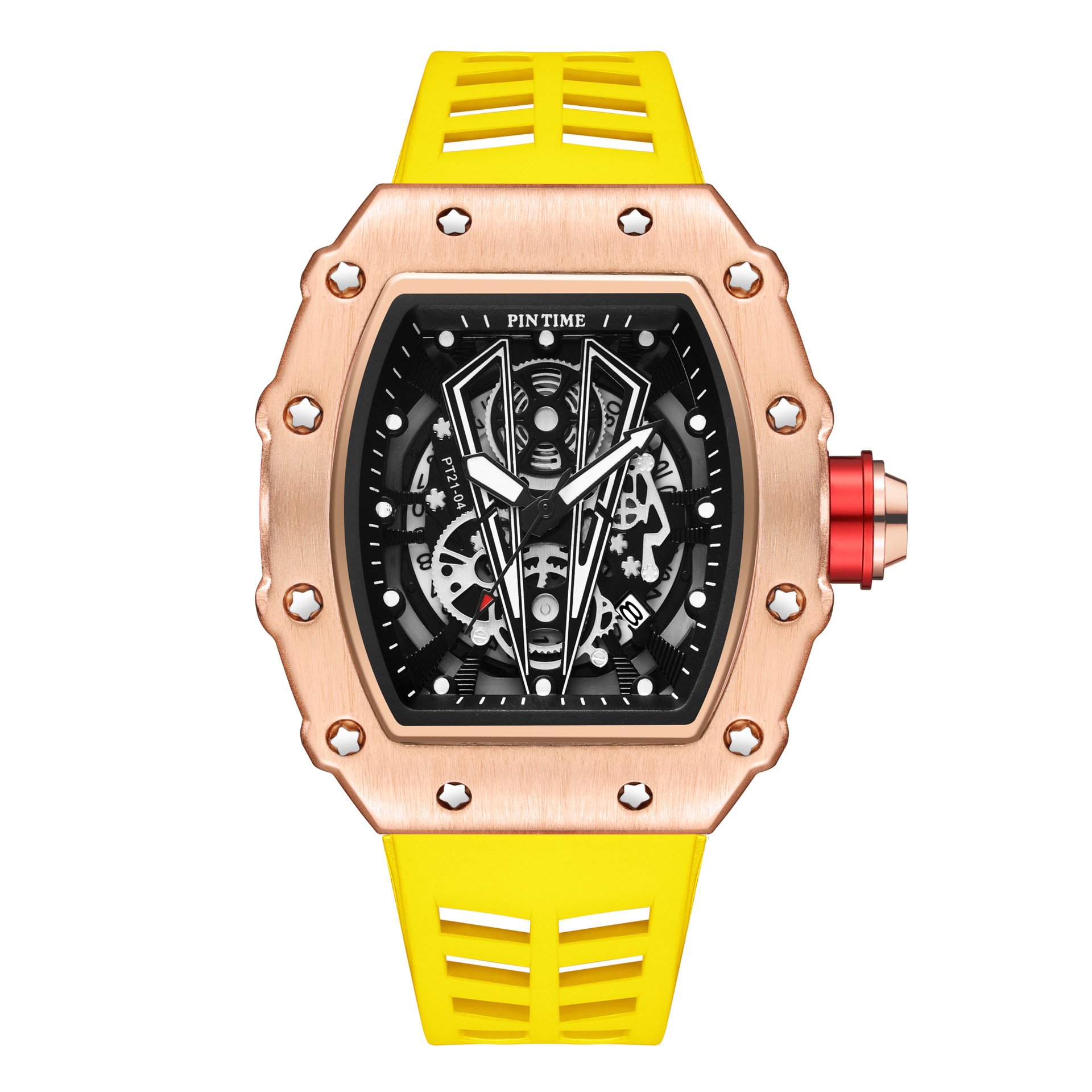 Picture of Pintime Watch Mechanical Style Men's Watch Quartz Richard Barrel-Shaped Niche Men's Watch Drop Shipping Watch