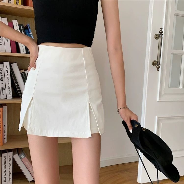Women's skirt high waist hip split A- line skirt super shorts summer hot girl sexy casual hot pants