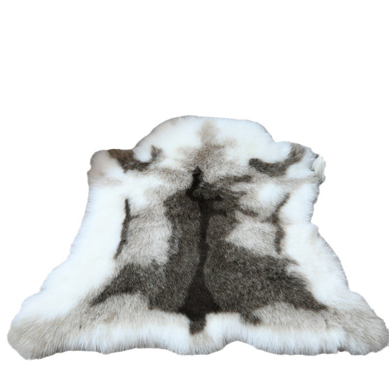 Picture of Modern Simple Machine Washable Imitation Reindeer Fur Carpet Bedroom Blanket Floor Mat Bedside Imitation Animal Blanket Dressing Mirror