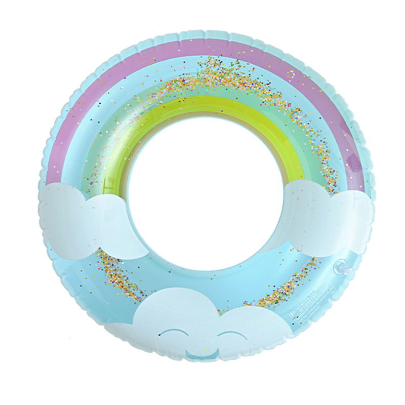 Picture of Factory wholesale thickened children's striped adult swimming ring inflatable underarm ring net red floating ring double airbag swimming ring
