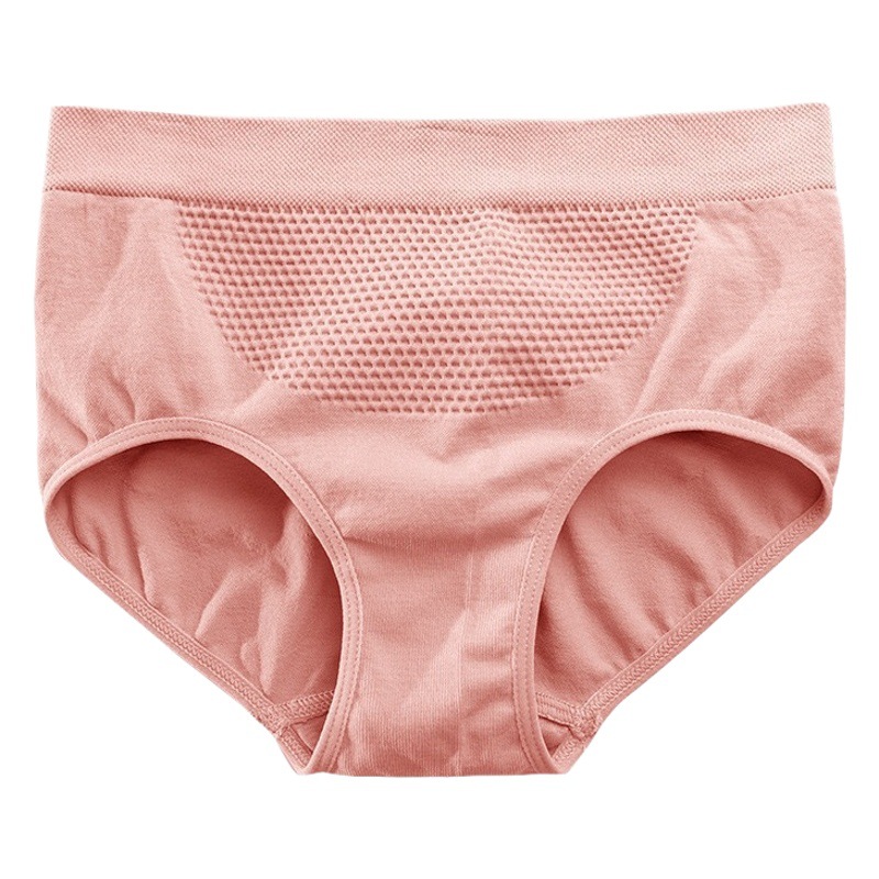 Cross-border Japanese 3D Honeycomb Panties Women's Mid-waist Breathable Seamless Panties 12 Color Belly Hips Briefs Women