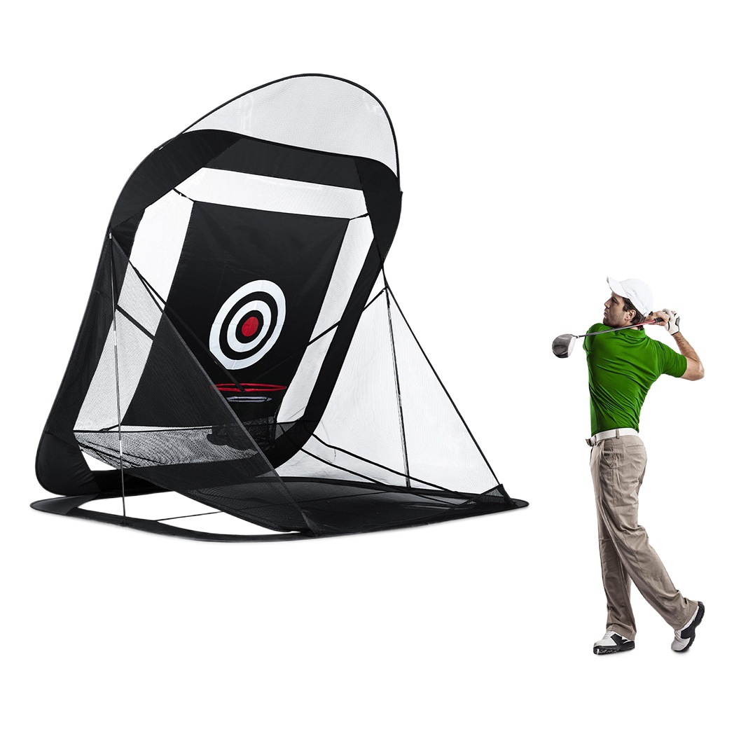 New Golf Indoor and Outdoor Swing and Cutting Rod Exercise Net Automatic Ball Return Foldable Easy Storage Portable Hot Sale