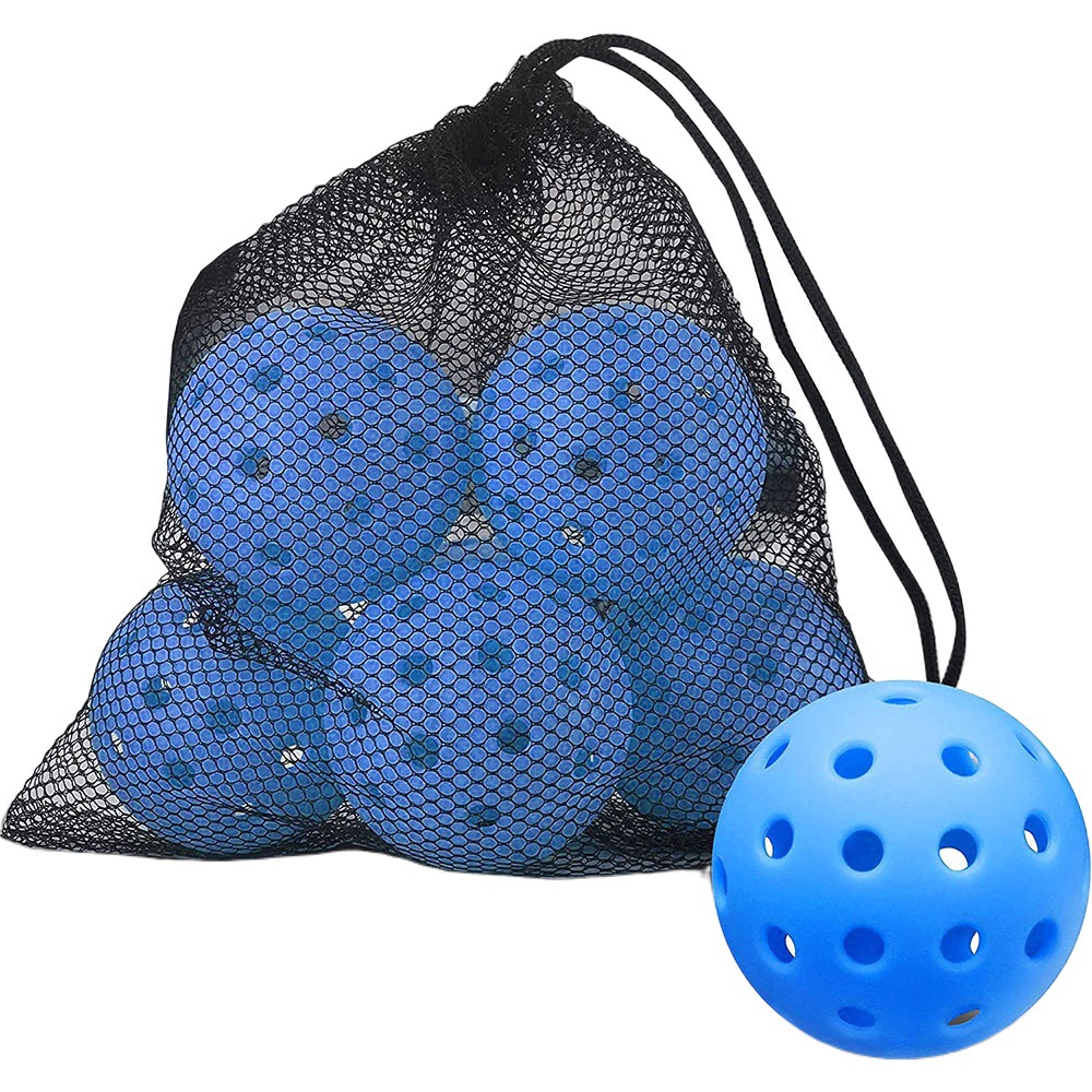 Pickleball Storage Bag with 40 Holes, 74mm Hole Balls, Pe Floating Balls, Pickleballball Led Light-Up