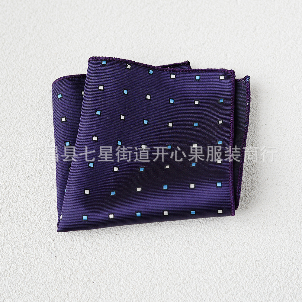 Picture of Men's suit small square scarf factory wholesale fashion polyester fashion accessories vintage embroidery pattern pocket towel men's clothing