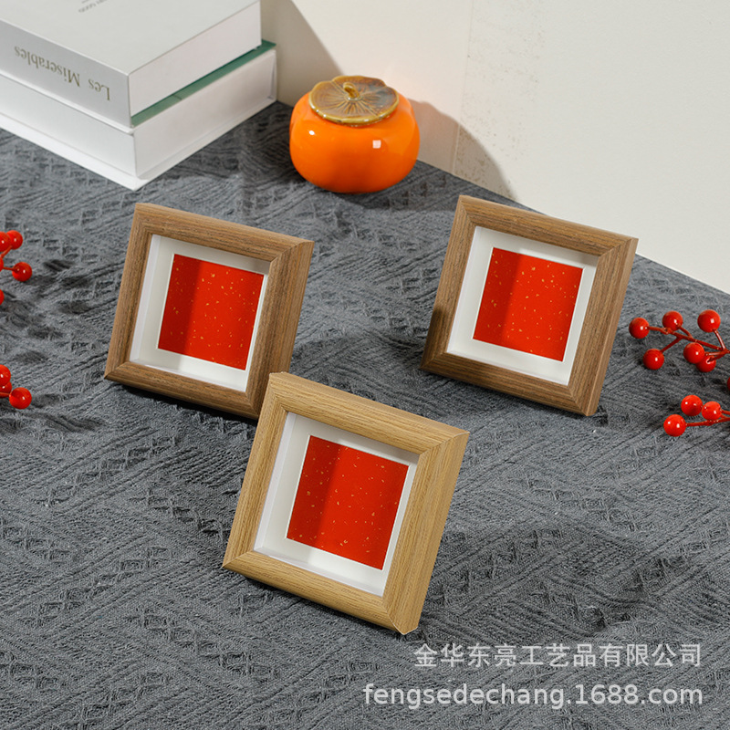 Picture of Factory wholesale calligraphy blank photo frame new Chinese long framed Chinese painting calligraphy frame puzzle wall hanging photo frame