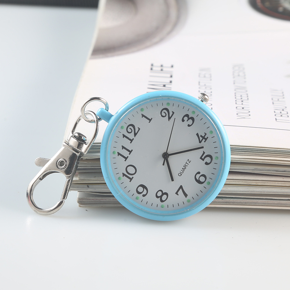 Picture of Examination pocket watch clear large number literal elderly children students key chain hanging watch nurse watch only look at the time