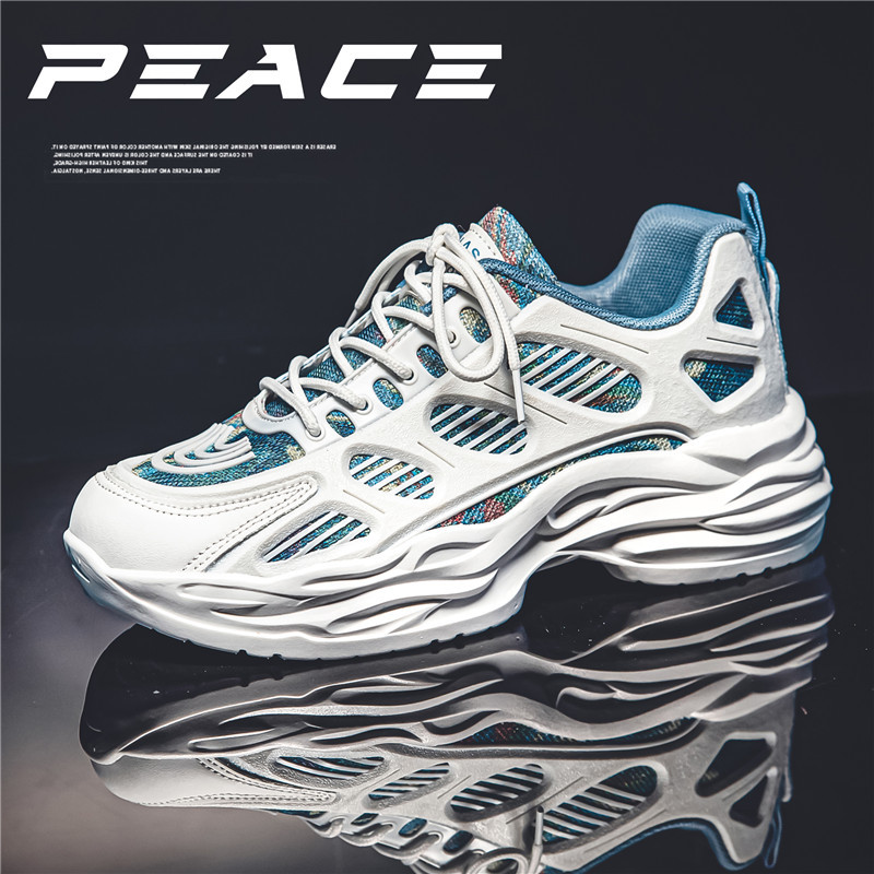 Cross-border plus size New Korean style fashionable all-Match platform daddy shoes ins trendy sports casual shoes running shoes for men