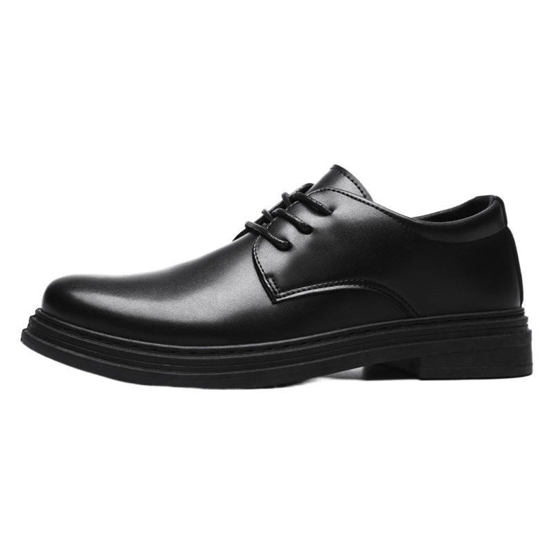 Shoes men's autumn and winter new casual shoes men's black business leather shoes men's waterproof Martin boots low-top shoes men