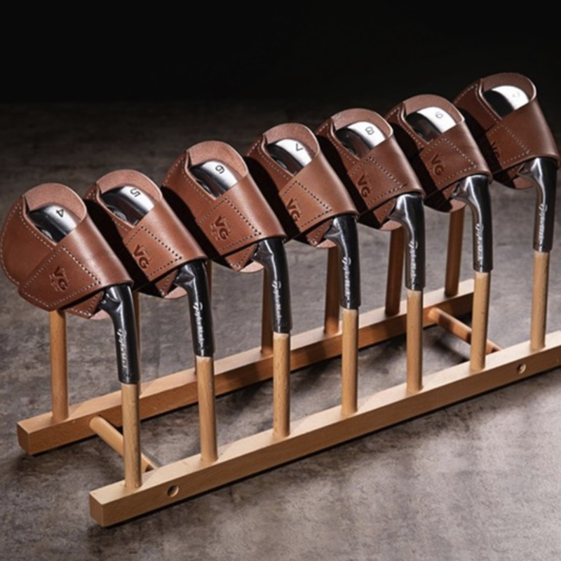 Cross-border spot leather golf iron rod cover single golf club cover Japanese and Korean club protective cover